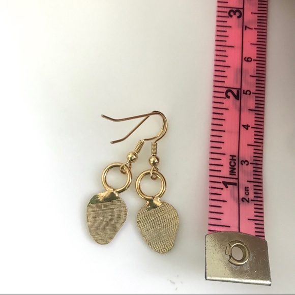 Vintage 70’s strawberry enamel earrings deadstock - Picture 2 of 3